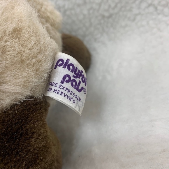 Playful Pals Siamese Cat plush Brown tan 12" satin bow red bell Mervyn's - Picture 7 of 12